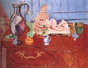Henri Matisse Trophy and a small statue of pink china oil painting reproduction